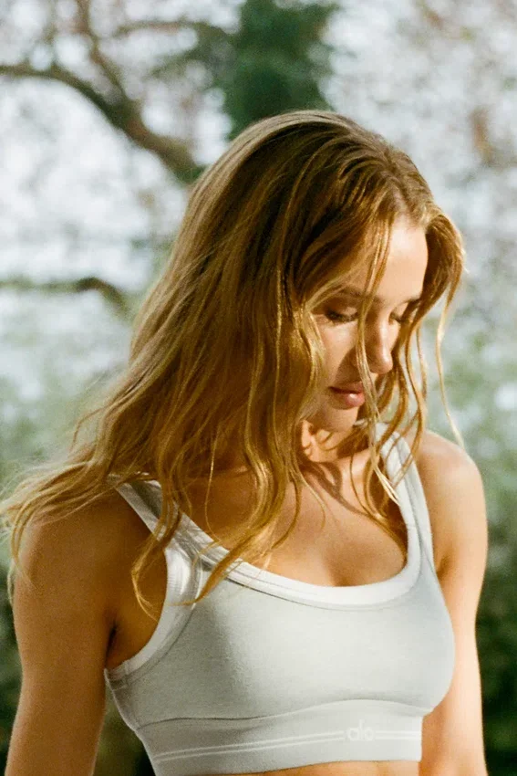 Reggiseno Alosoft Better Together - Grigio melange sportivo/Bianco