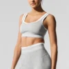 Reggiseno Alosoft Better Together - Grigio melange sportivo/Bianco