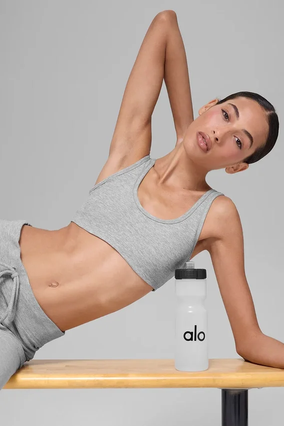 Reggiseno Alosoft Center Stage - Grigio melange sportivo