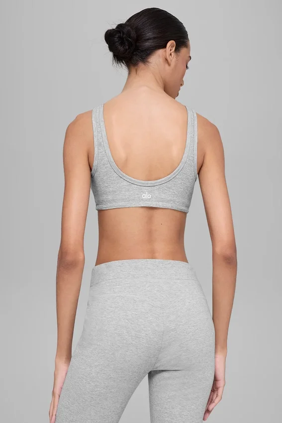 Reggiseno Alosoft Center Stage - Grigio melange sportivo