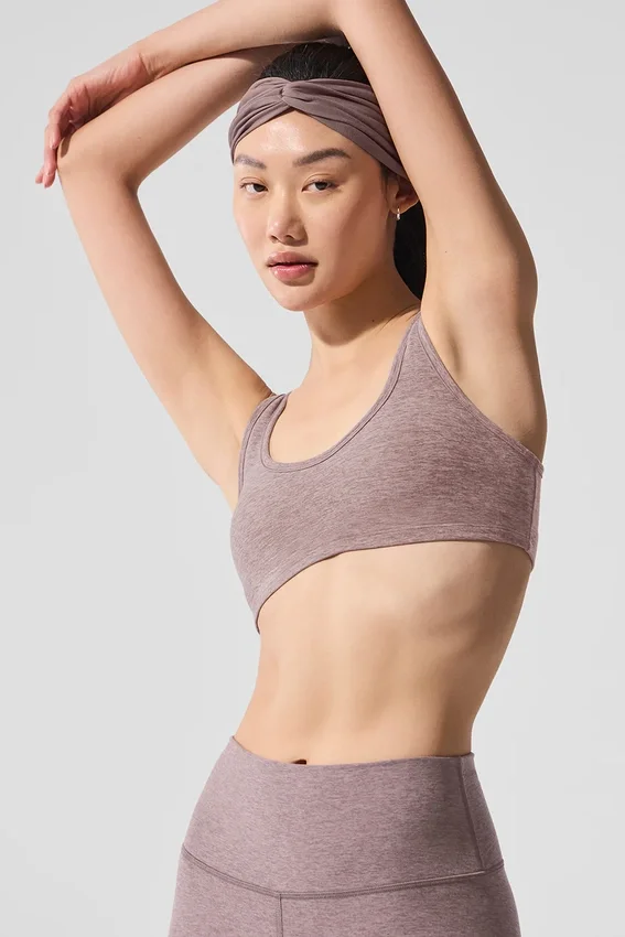 Reggiseno Alosoft Center Stage - Rosa scuro Quartz Heather