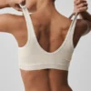 Reggiseno Alosoft Heart Throb - Grigio melange avena/Bianco