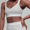 Reggiseno Alosoft Heart Throb - Grigio melange sportivo/Bianco