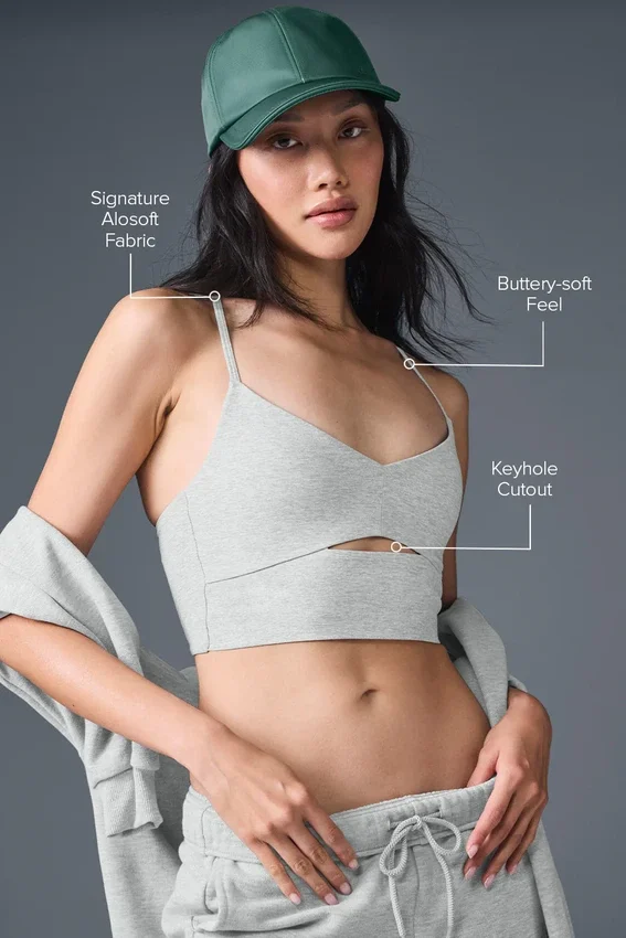 Reggiseno Alosoft Highlight - Grigio melange sportivo