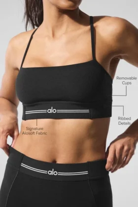 Reggiseno Alosoft Relay – Nero/Bianco