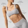 Reggiseno Alosoft Sunray lavato - Lavaggio Grey Sky