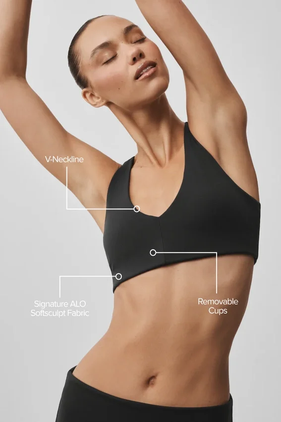 Reggiseno base Alo Softsculpt - Nero