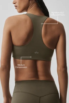 Reggiseno base Alo Softsculpt – Olive Tree