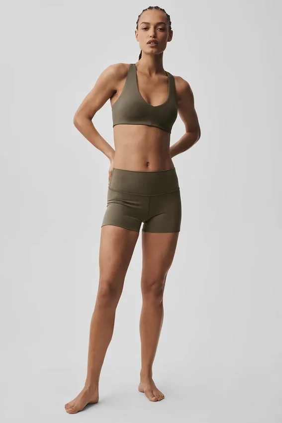 Reggiseno base Alo Softsculpt - Olive Tree