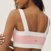 Reggiseno Capri Dream in cotone e cashmere - Rosa sole/Bianco
