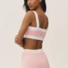 Reggiseno Capri Dream in cotone e cashmere - Rosa sole/Bianco