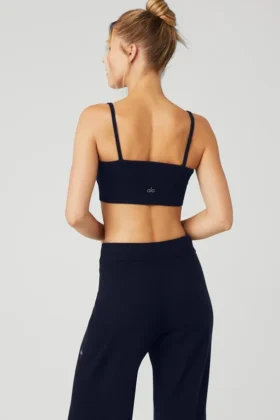 Reggiseno completo Jet Set in cashmere – Blu navy