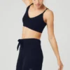 Reggiseno completo Jet Set in cashmere - Blu navy