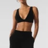 Reggiseno Dreamer in micro-velluto a coste - Nero