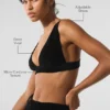 Reggiseno Dreamer in micro-velluto a coste - Nero