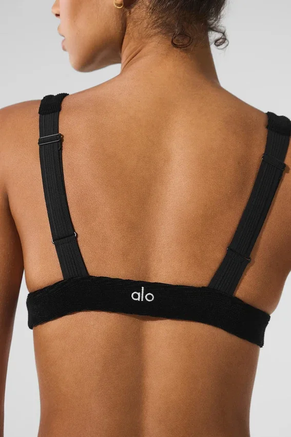 Reggiseno Dreamer in micro-velluto a coste - Nero