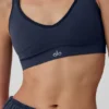 Reggiseno Favorite a costine senza cuciture - Blu navy