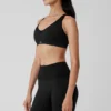 Reggiseno Favorite a costine senza cuciture - Nero