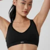 Reggiseno Favorite a costine senza cuciture - Nero