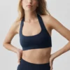 Reggiseno halter Alo Softsculpt Feel the Heat - Blu navy