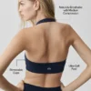 Reggiseno halter Alo Softsculpt Feel the Heat - Blu navy
