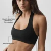 Reggiseno halter Alo Softsculpt Feel the Heat - Nero