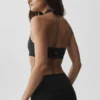 Reggiseno halter Alo Softsculpt Feel the Heat - Nero