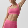 Reggiseno halter Alo Softsculpt Feel the Heat - Rosa Paradiso