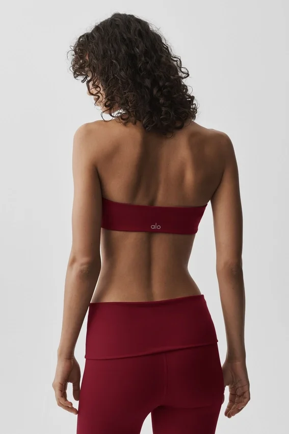 Reggiseno halter Alo Softsculpt Feel the Heat - Rosso Summer Romance