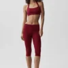 Reggiseno halter Alo Softsculpt Feel the Heat - Rosso Summer Romance