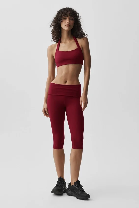 Reggiseno halter Alo Softsculpt Feel the Heat - Rosso Summer Romance