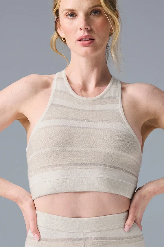 Reggiseno in maglia Sport Play - Avorio/Alabastro