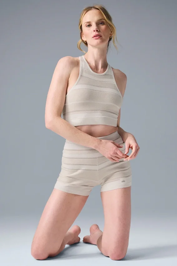 Reggiseno in maglia Sport Play - Avorio/Alabastro
