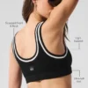 Reggiseno in maglia stile maglione da tennis club - Nero/Avorio