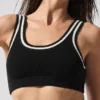 Reggiseno in maglia stile maglione da tennis club - Nero/Avorio