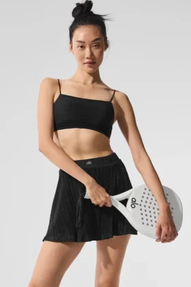 Reggiseno Micro Plisse Game On - Nero