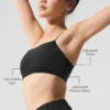 Reggiseno Micro Plisse Game On - Nero