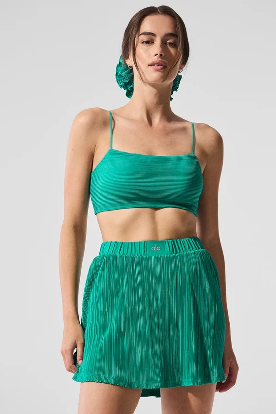 Reggiseno Micro Plisse Game on - Verde abete