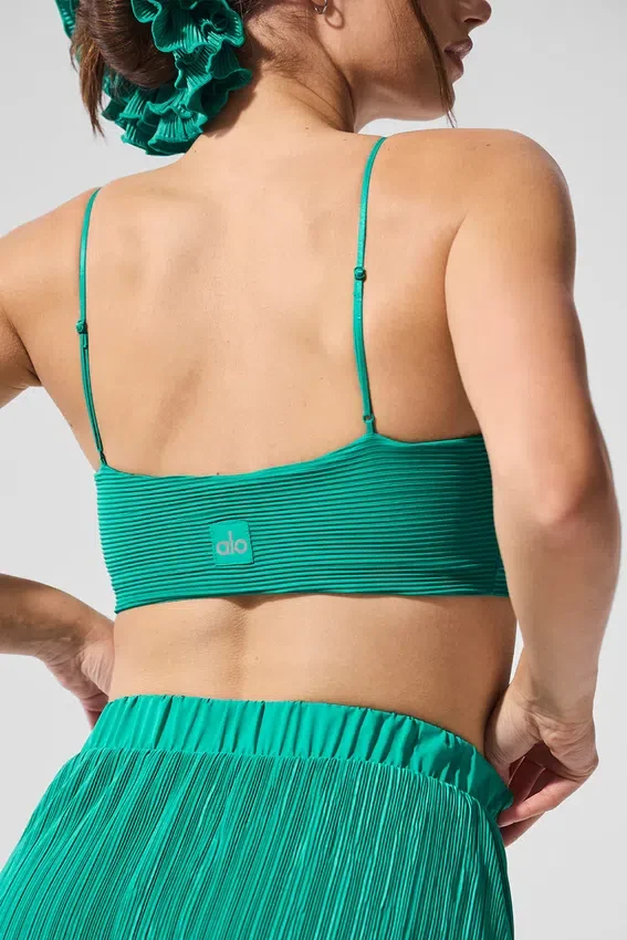 Reggiseno Micro Plisse Game on - Verde abete