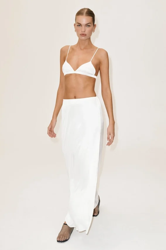 Reggiseno Radiance in misto seta - Bianco