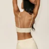 Reggiseno Riviera in misto lino - Beige sabbia
