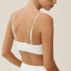 Reggiseno Riviera in misto lino - Bianco