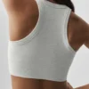 Reggiseno Seamless Delight a collo alto - Bianco melange