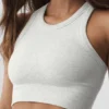 Reggiseno Seamless Delight a collo alto - Bianco melange