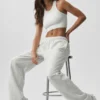 Reggiseno Seamless Delight a collo alto - Bianco melange