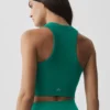Reggiseno senza cuciture in modal a coste con collo alto Delight - Emerald Isle
