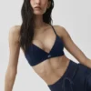Reggiseno Splendor - Blu navy/Bianco