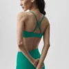 Reggiseno Splendor - Verde smeraldo/Bianco