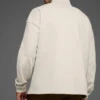 Renown Heavy Weight con zip a un quarto - Colore osso