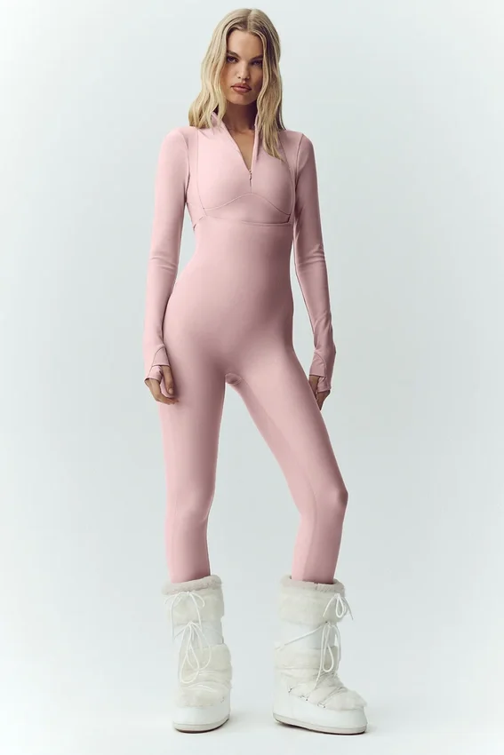 Salopette da sci invernale Airlift Winter Warm - Rosa Champagne